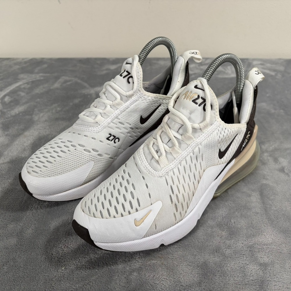 Nike Air Max 270 SE White Velvet Brown Sneakers Womens US 6 Shoes FD9875-100 - Picture 3 of 10
